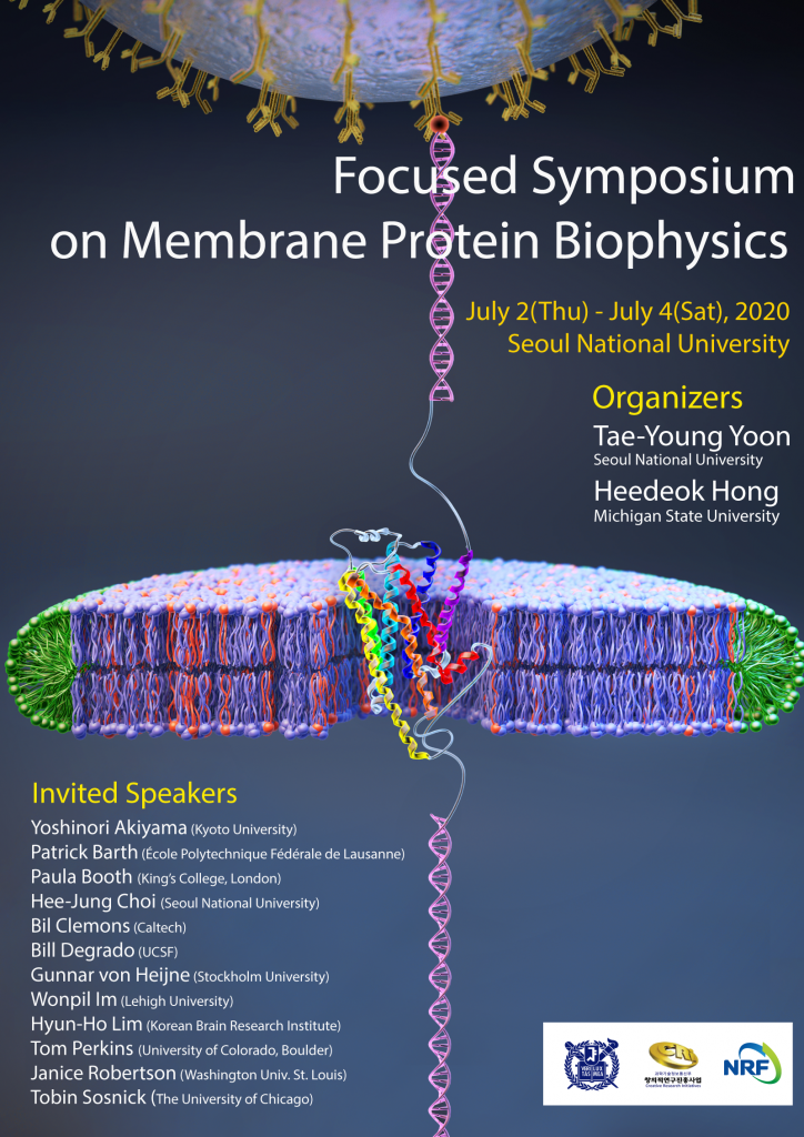 (Cancelled) Focused Symposium on Membrane Protein Biophysics (2020 Jul